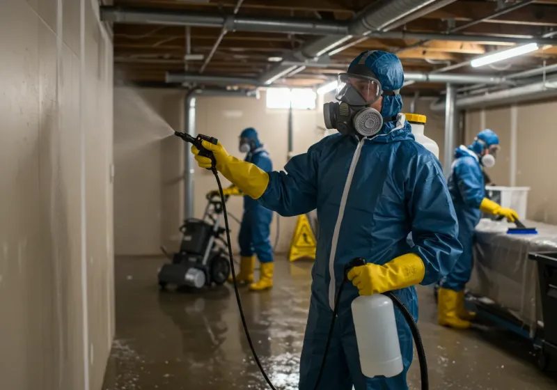 Basement Sanitization and Antimicrobial Treatment process in Dallas, NC